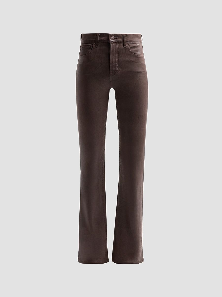 Veronica Beard Women's Beverly Coated Jeans - Espresso - Size 32