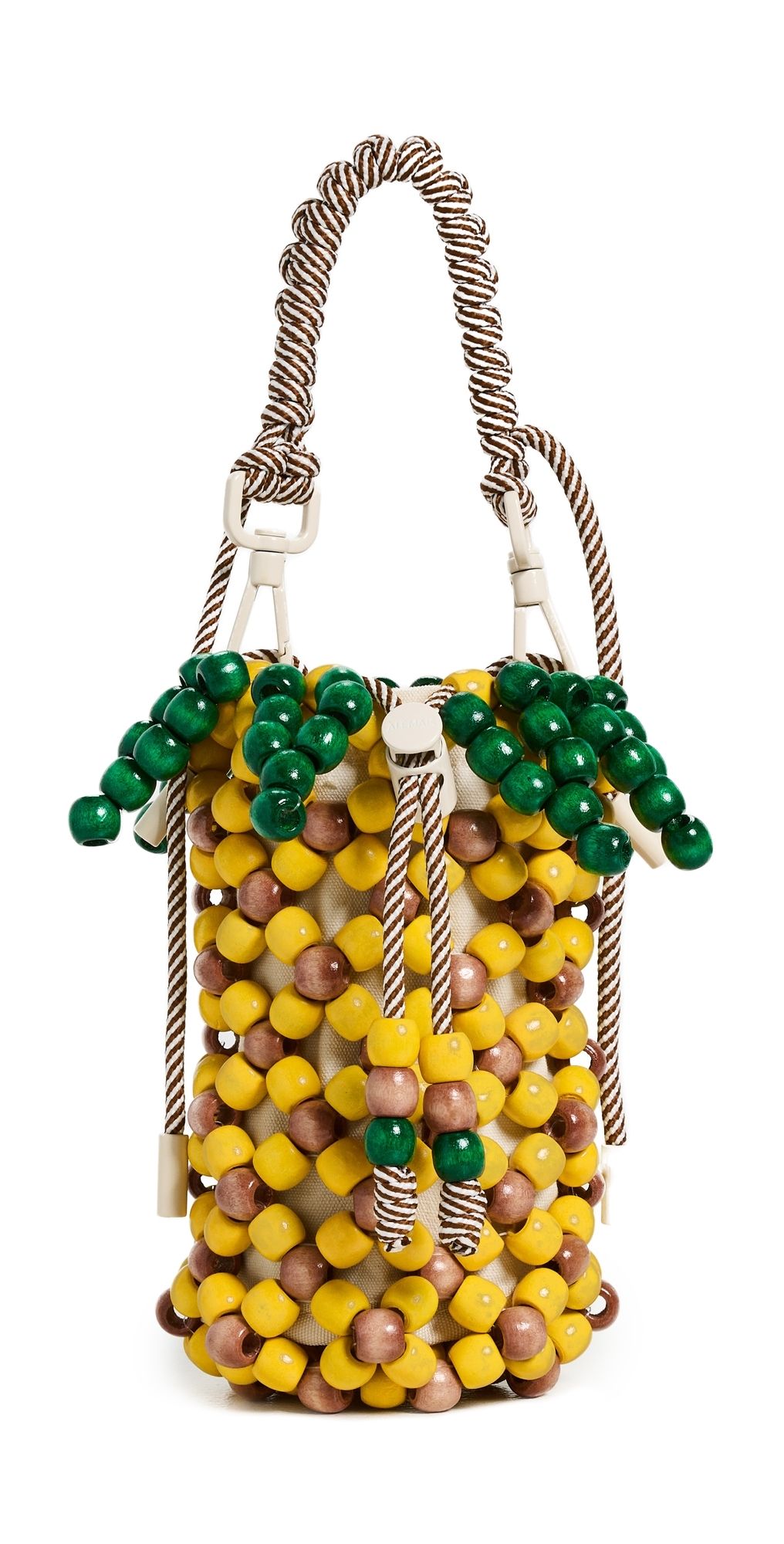 ALÉMAIS Wood Bead Pineapple Mini Bag Multi One Size