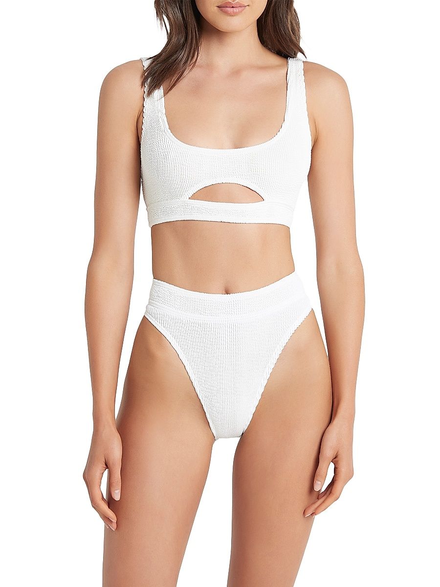 Women's Sasha Cut-Out Bikini Top - Optic White
