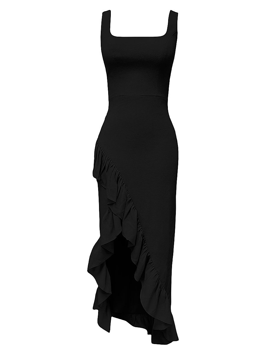 Women's Charlene Ruffle Mermaid Gown - Black - Size XXL