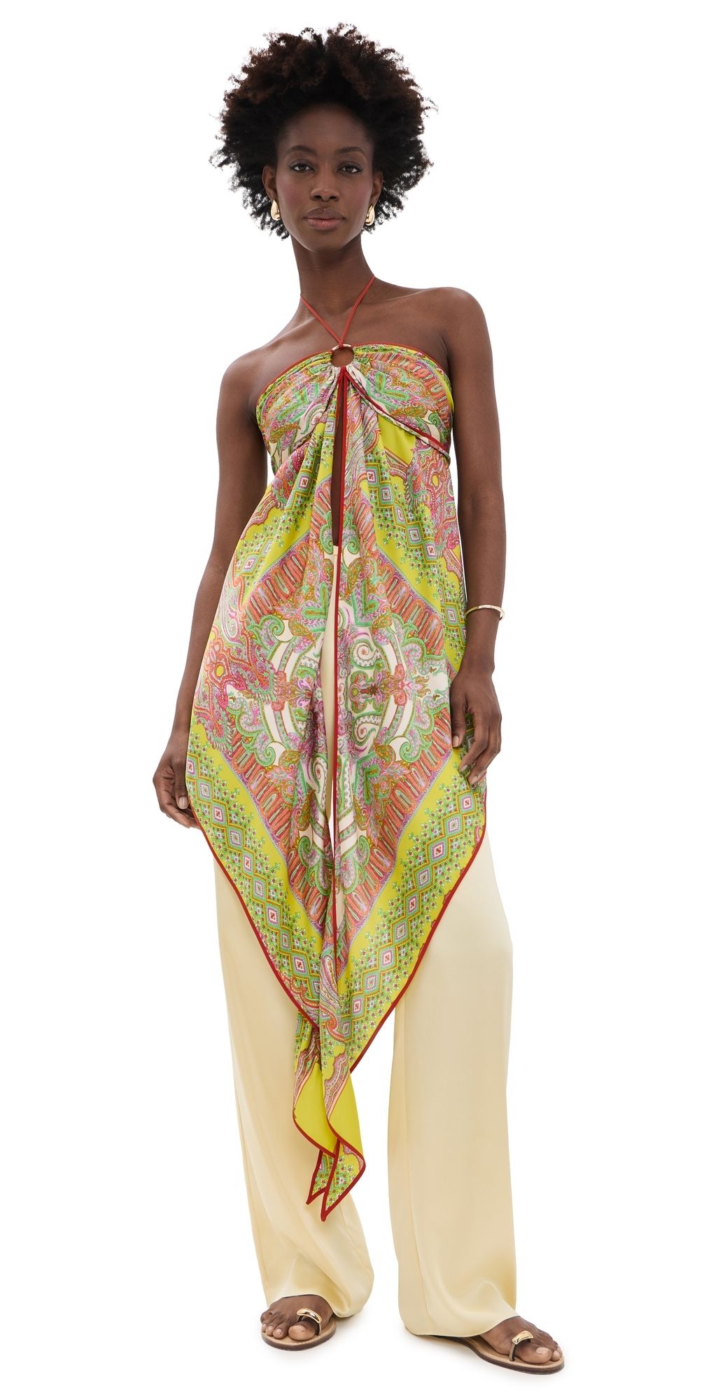 ALEXIS Vulcano Top Yellow Paisley XL