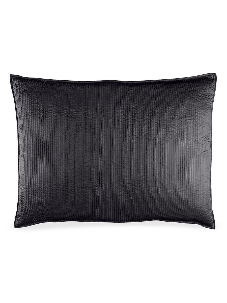 Retro Luxe Euro Pillow - Black