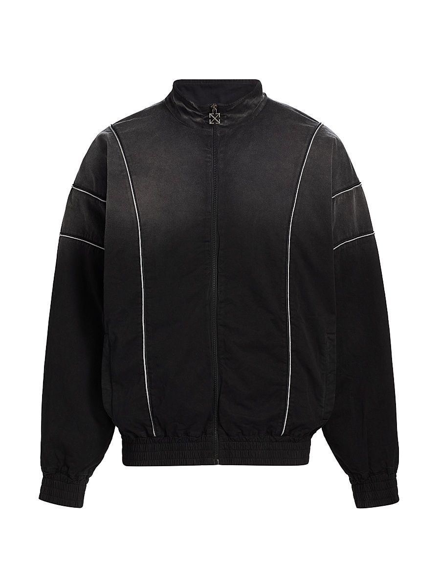 Men's Offline Cotton Track Jacket - Black - Size XXL
