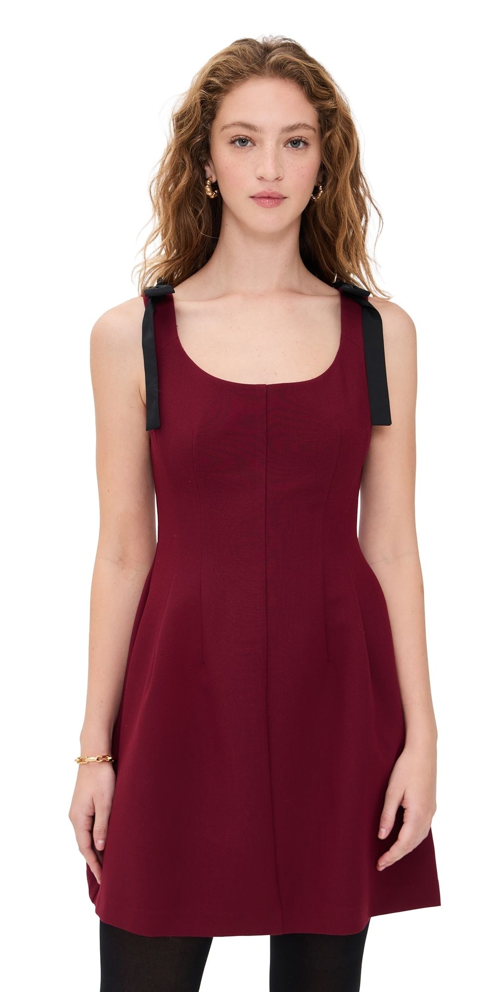 WAYF Jade Mini Dress Merlot XL