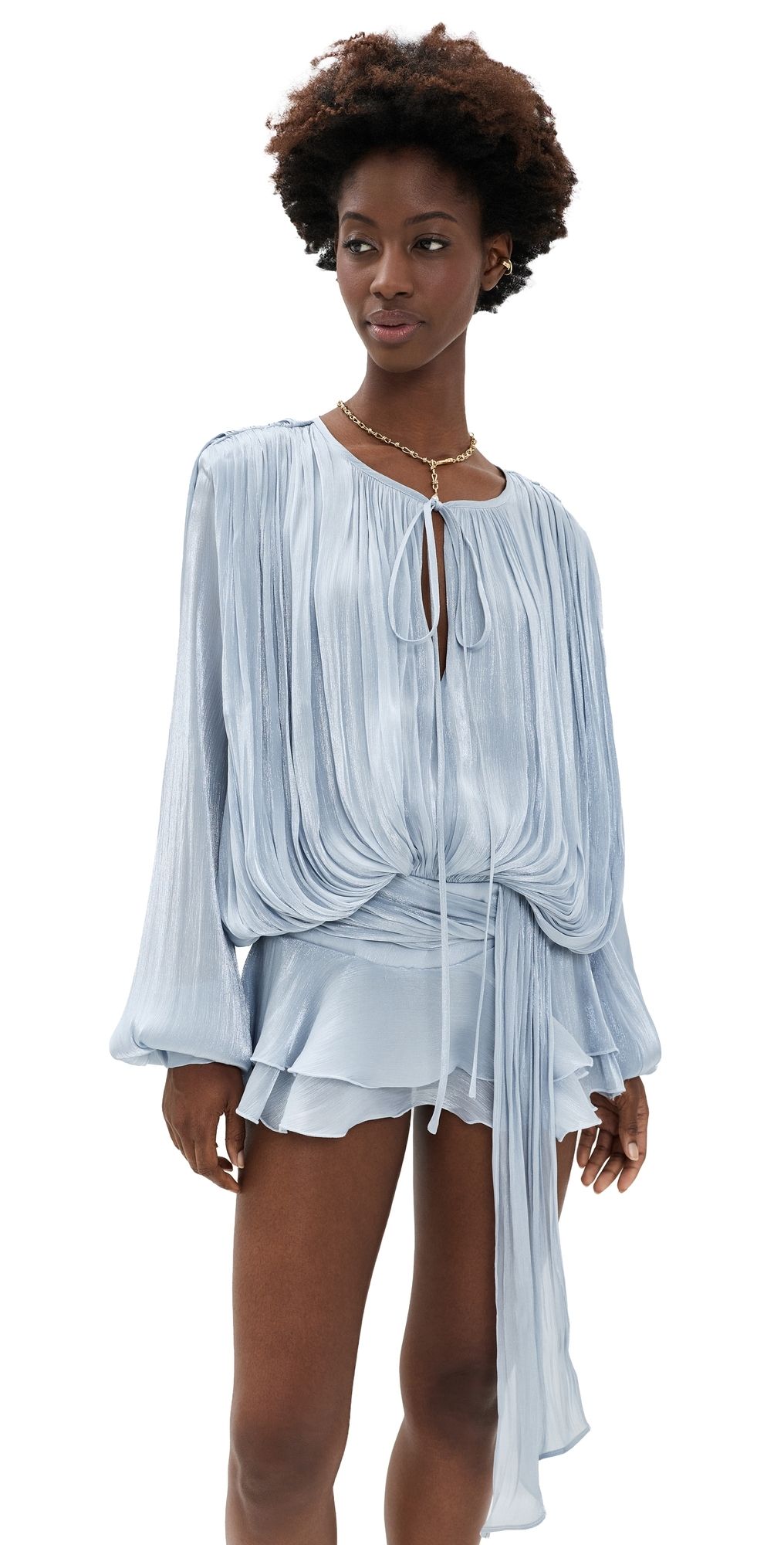 Lioness Elements Mini Dress Baby Blue S