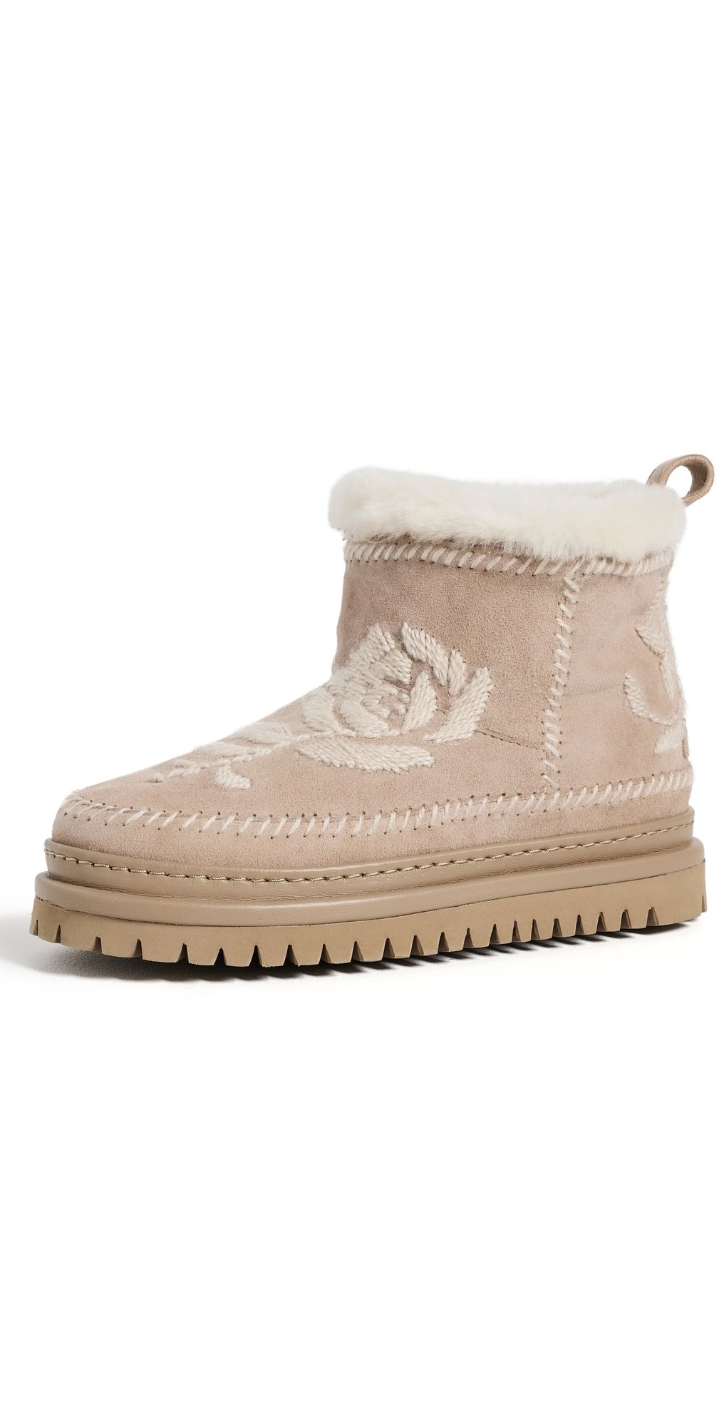 Laidback London Nyali 4.0 Rose Booties Sand Suede Natural 36