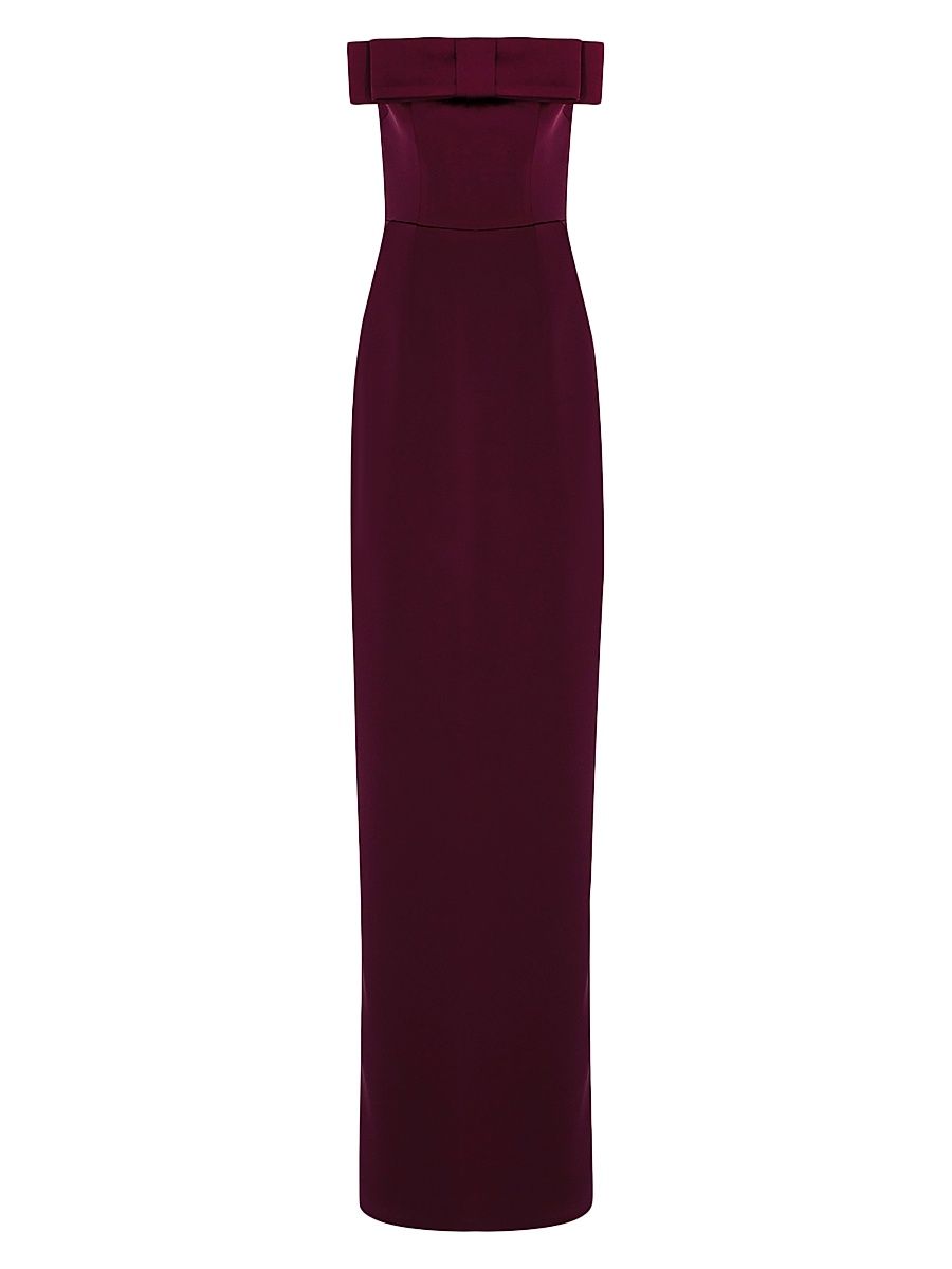 Women's Sisu Bow Strapless Gown - Blood Moon - Size 8