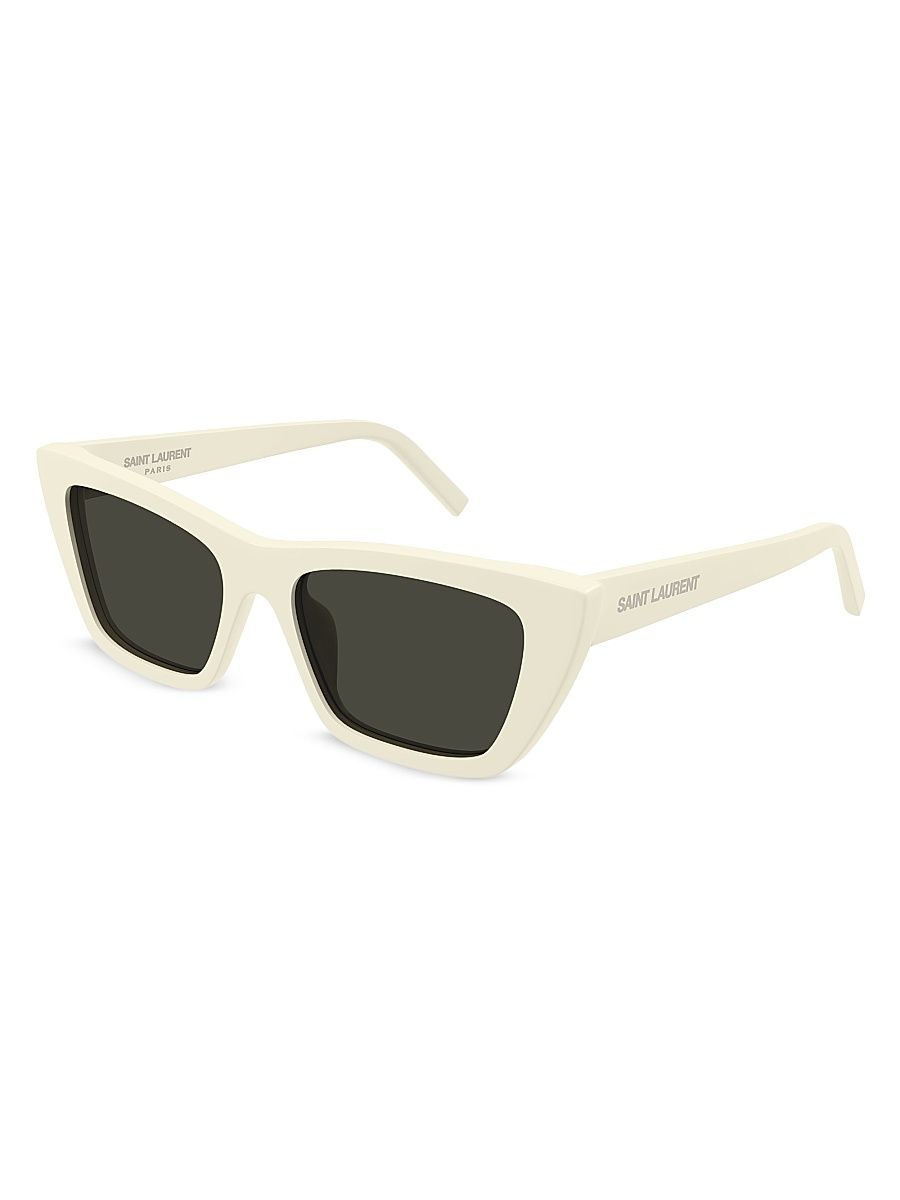 Women's Mica 55MM Acetate Cat-Eye Sunglasses - Ivory Dark Grey