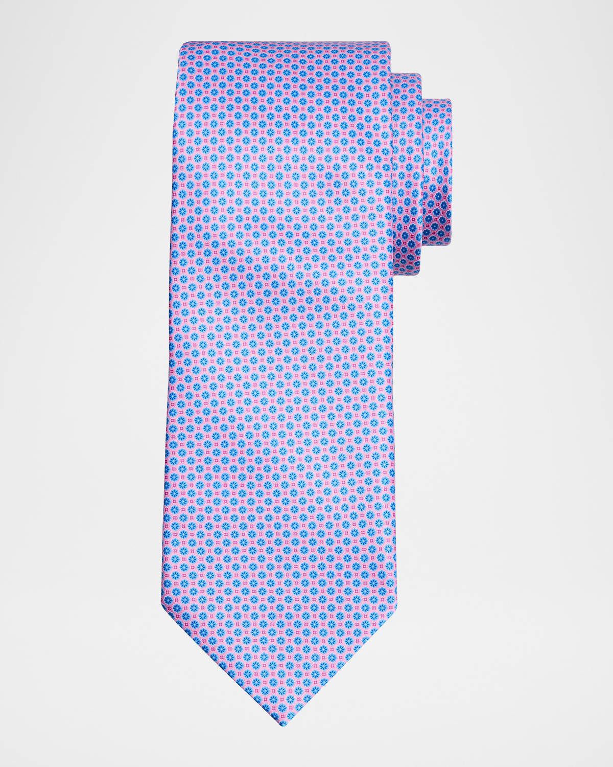 Men & apos;s Micro-Floral Silk Tie