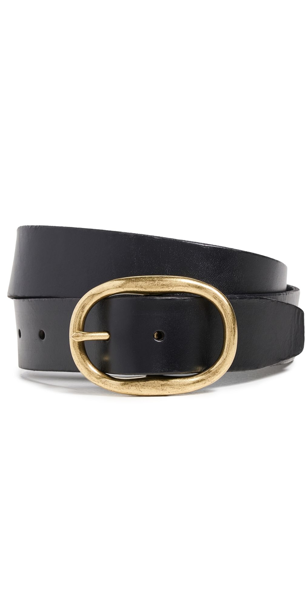 Madewell Oval Buckle Belt Coffee Bean S