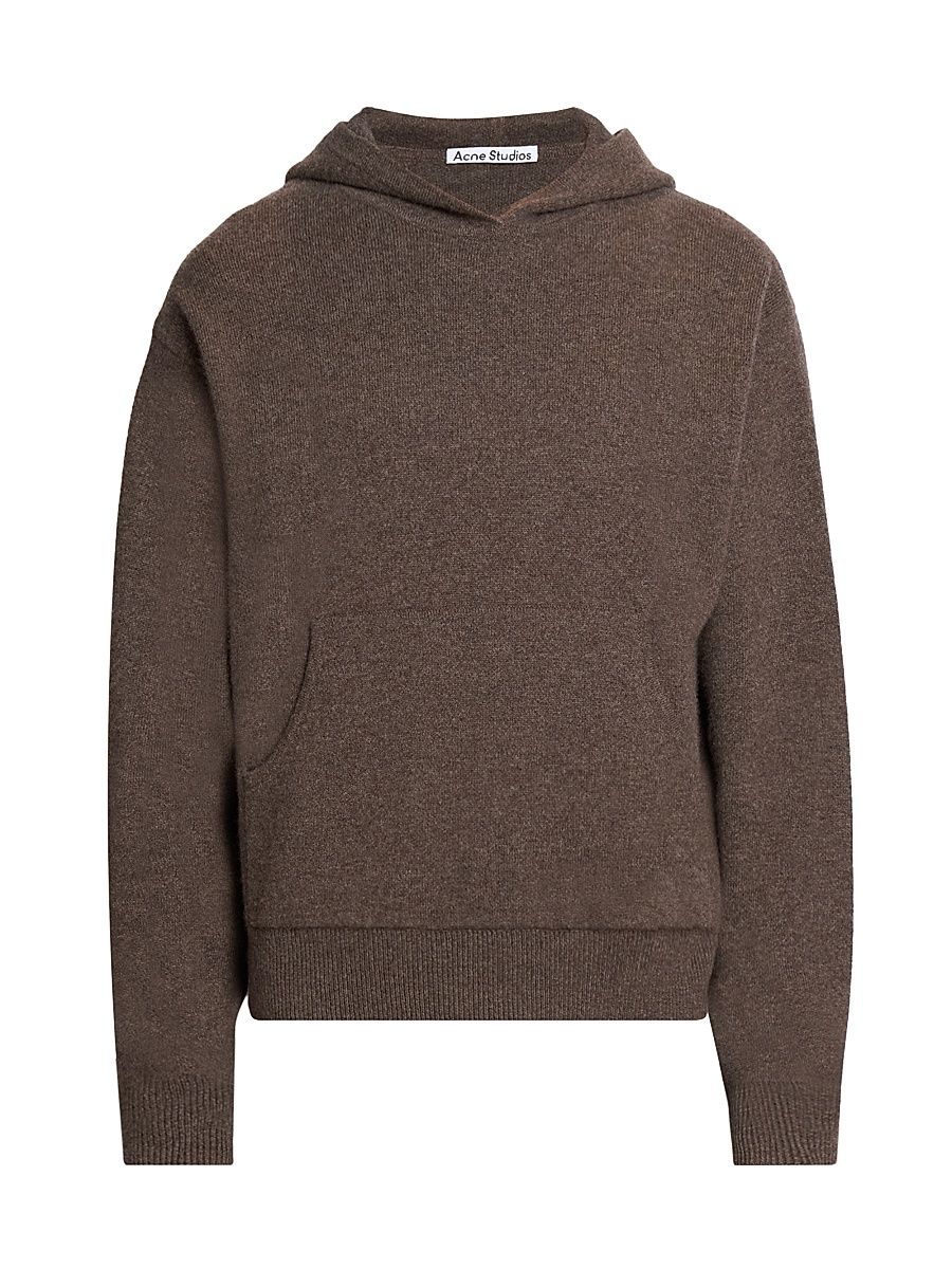 Men's Klama Cashmere-Nylon Hooded Sweater - Walnut Brown - Size XL