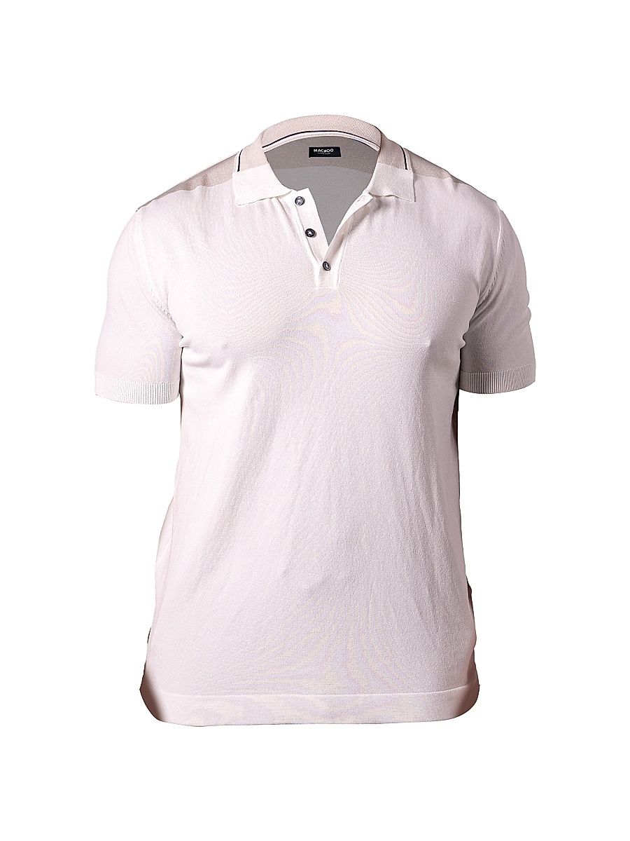 Men's Polo Tip Shirt - White - Size XXXL