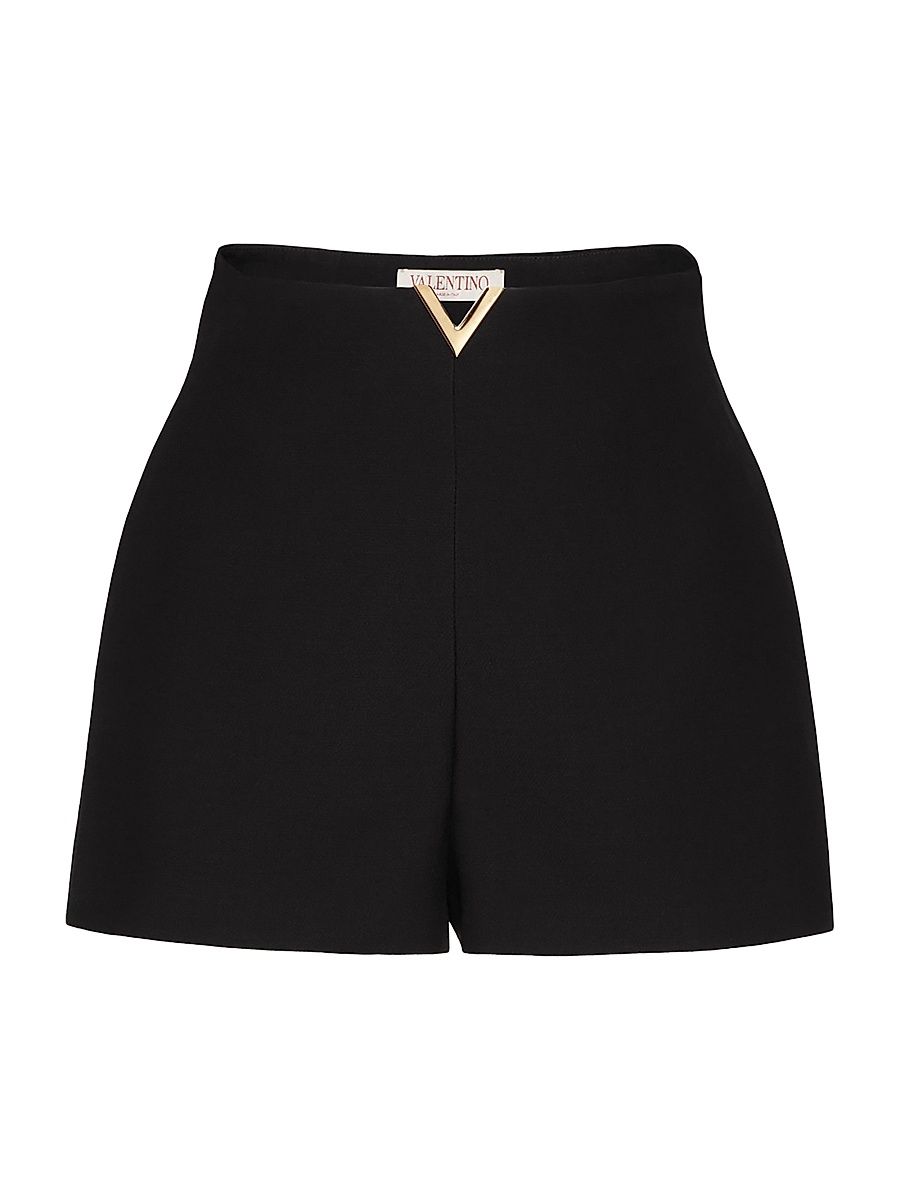 Women's Crepe Couture Shorts - Black - Size 12