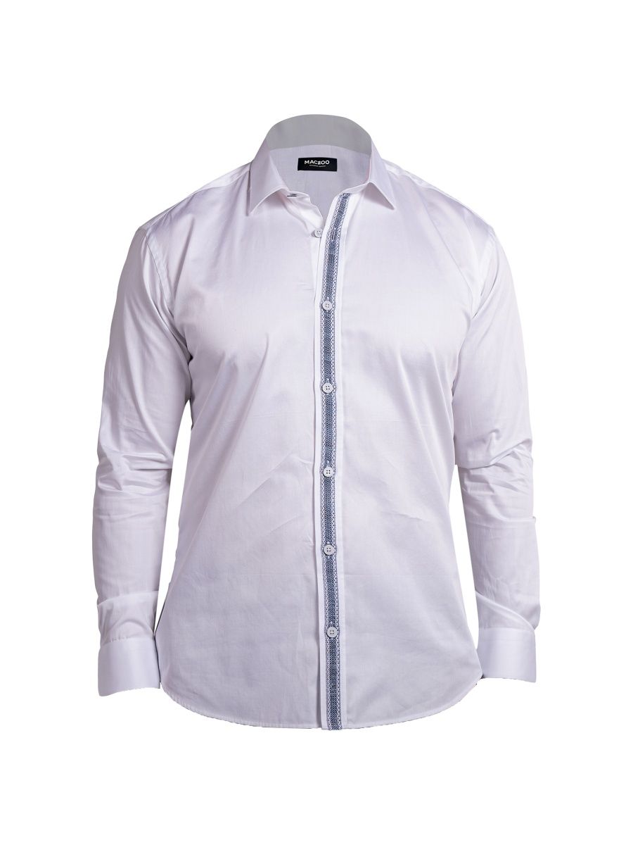 Maceoo Men's Black Label Ascension Shirt - White - Size Medium