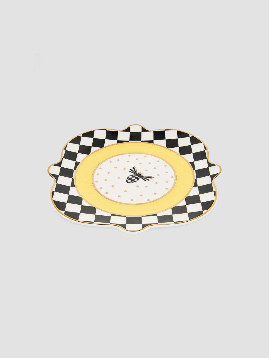MacKenzie-Childs Bee Toile Salad Plate