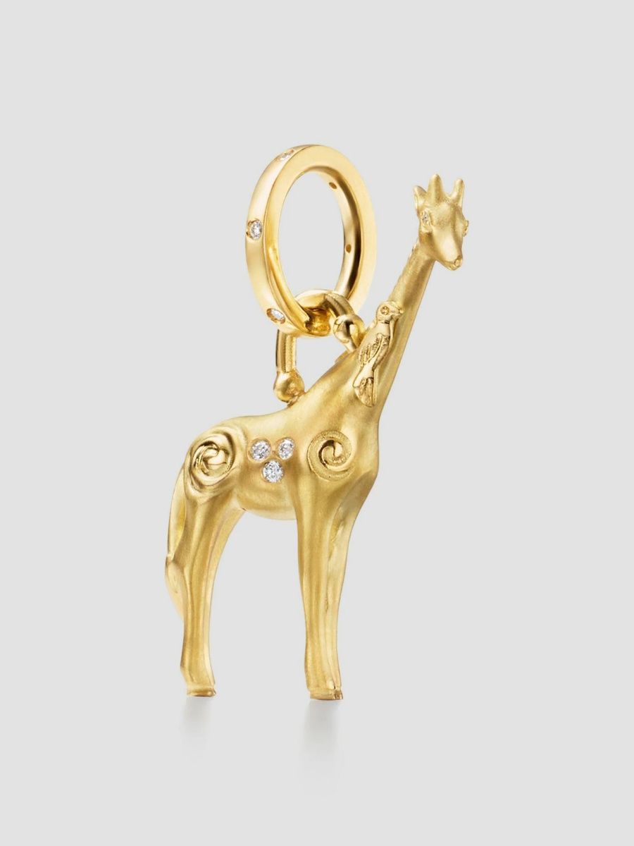 Temple St. Clair Women's Small Twiga 18K Yellow Gold & 0.05 TCW Diamond Pendant - Yellow Gold
