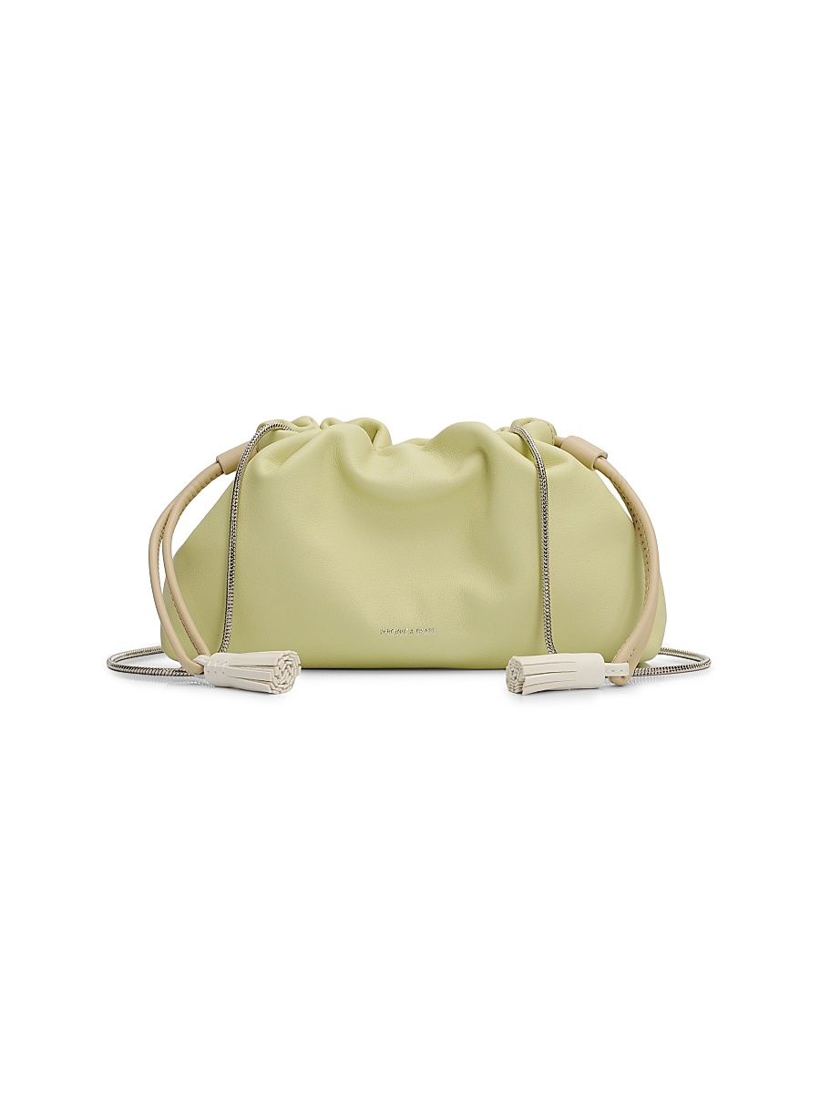 Women's Stash Small Leather Crossbody Bag - Pistachio Multi