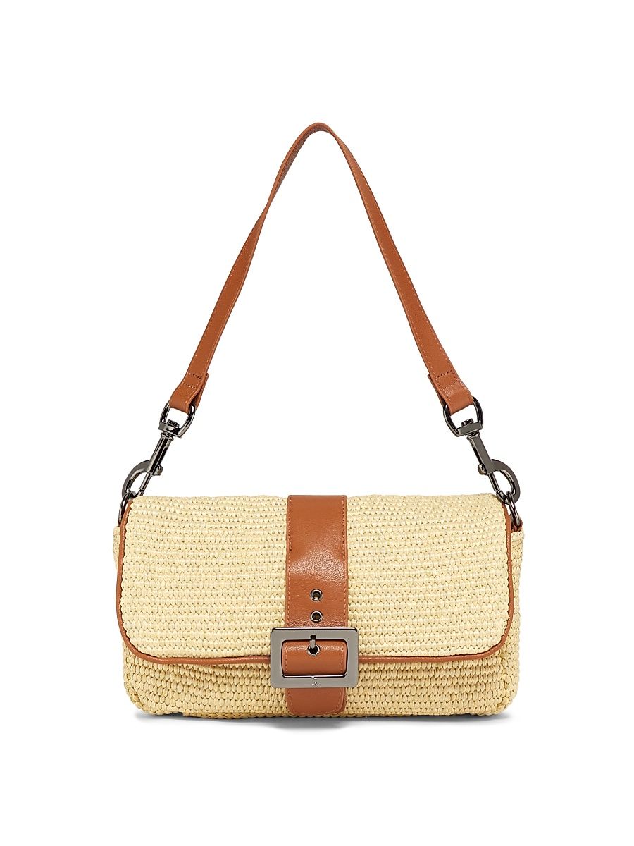 Women's Socialite Raffia Shoulder Bag - Dune Raffia