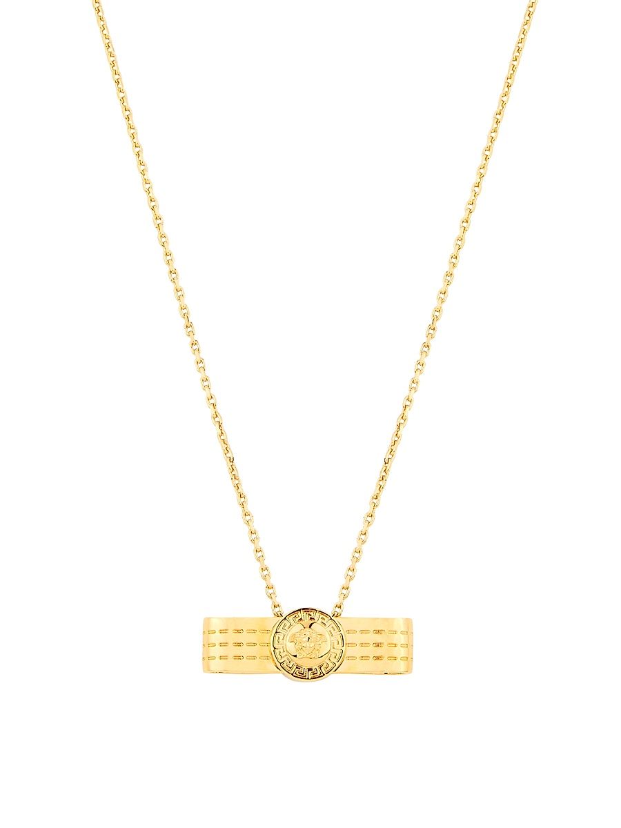 Women's Goldtone Bow Pendant Necklace - Versace Gold