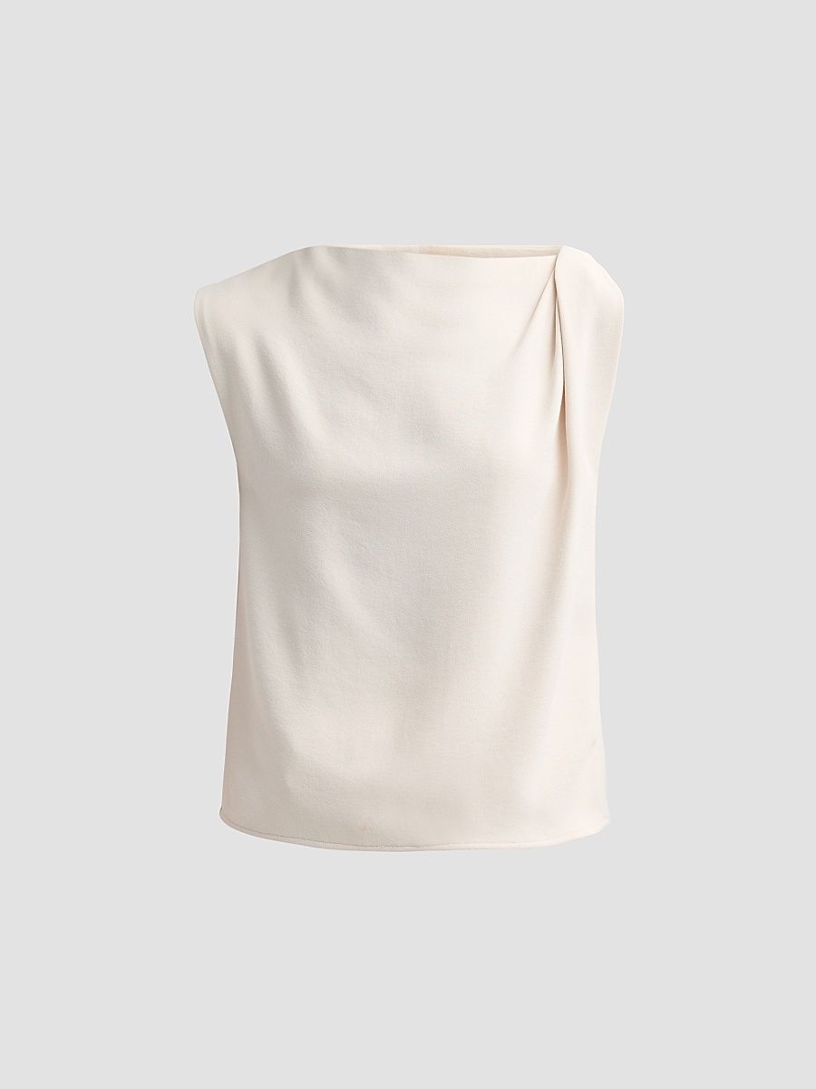 Vince Women's Draped Sleeveless Top - Blush Cloud - Size 6