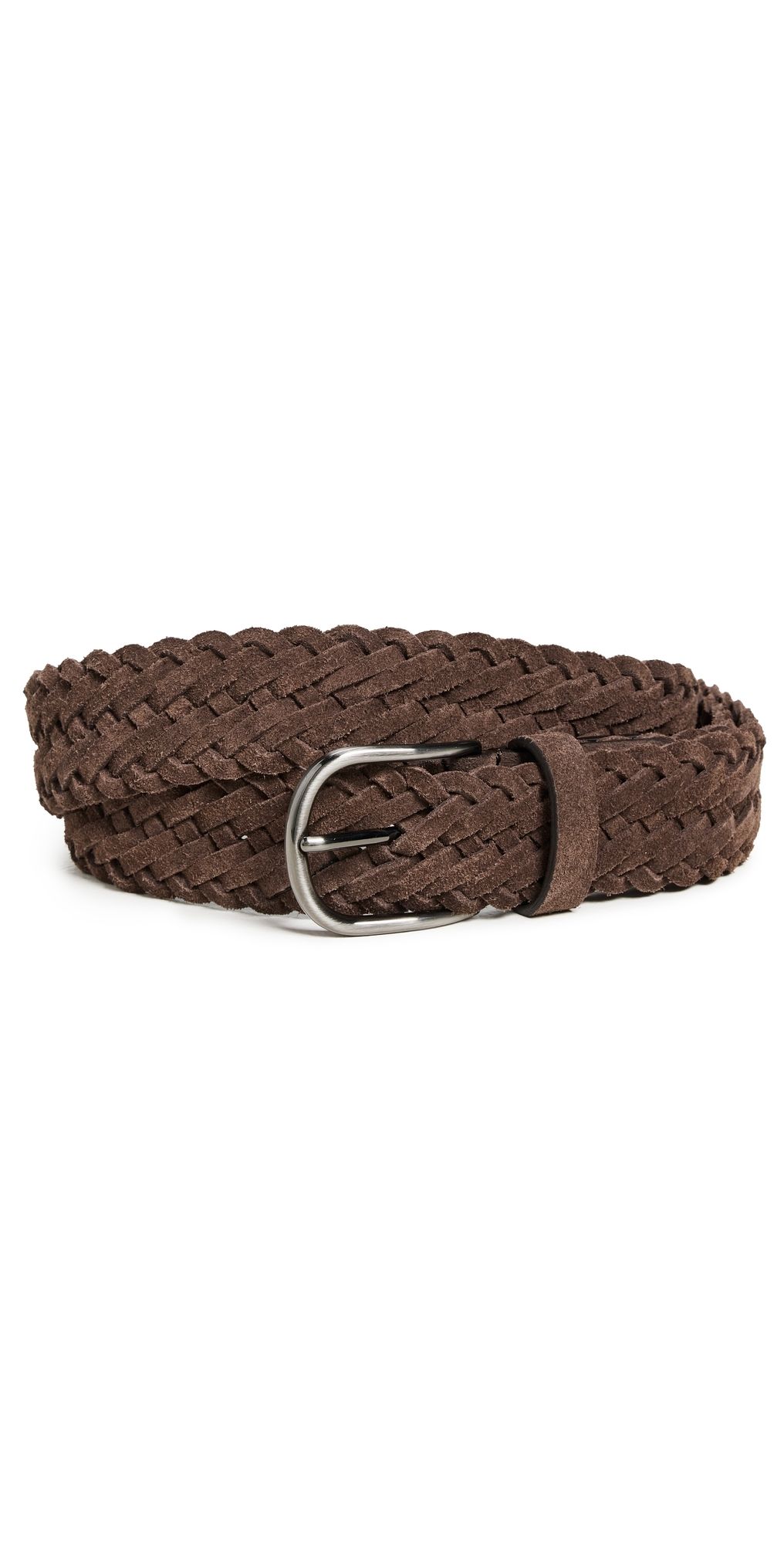 Anderson's Suede Woven Belt Brown M1 38