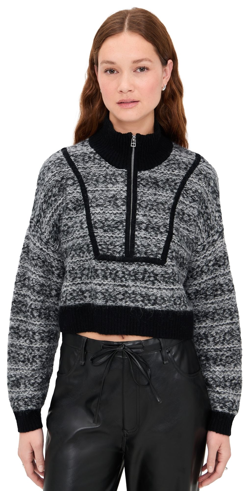 STAUD Cropped Hampton Sweater Telluride XS