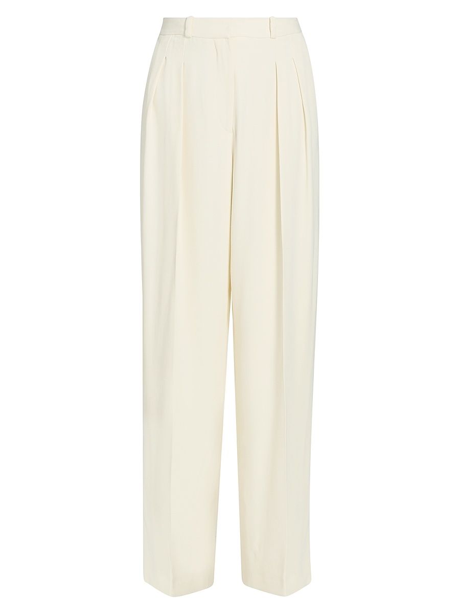 Women's Alio Pleated Tailored Pants - Ivory - Size 0