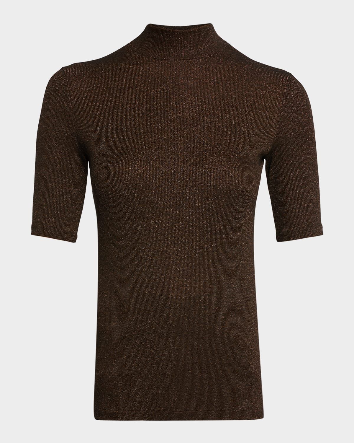 The Lurex Mock-Neck Top