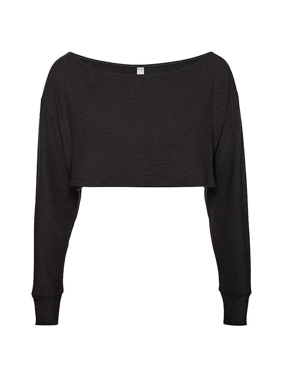 Women's Duet Two-Way Convertible Long-Sleeve Shrug - Black - Size Large