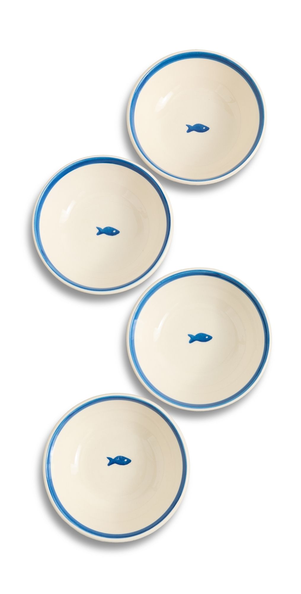 Zafferano Small Bowl Set of 4 Blue One Size