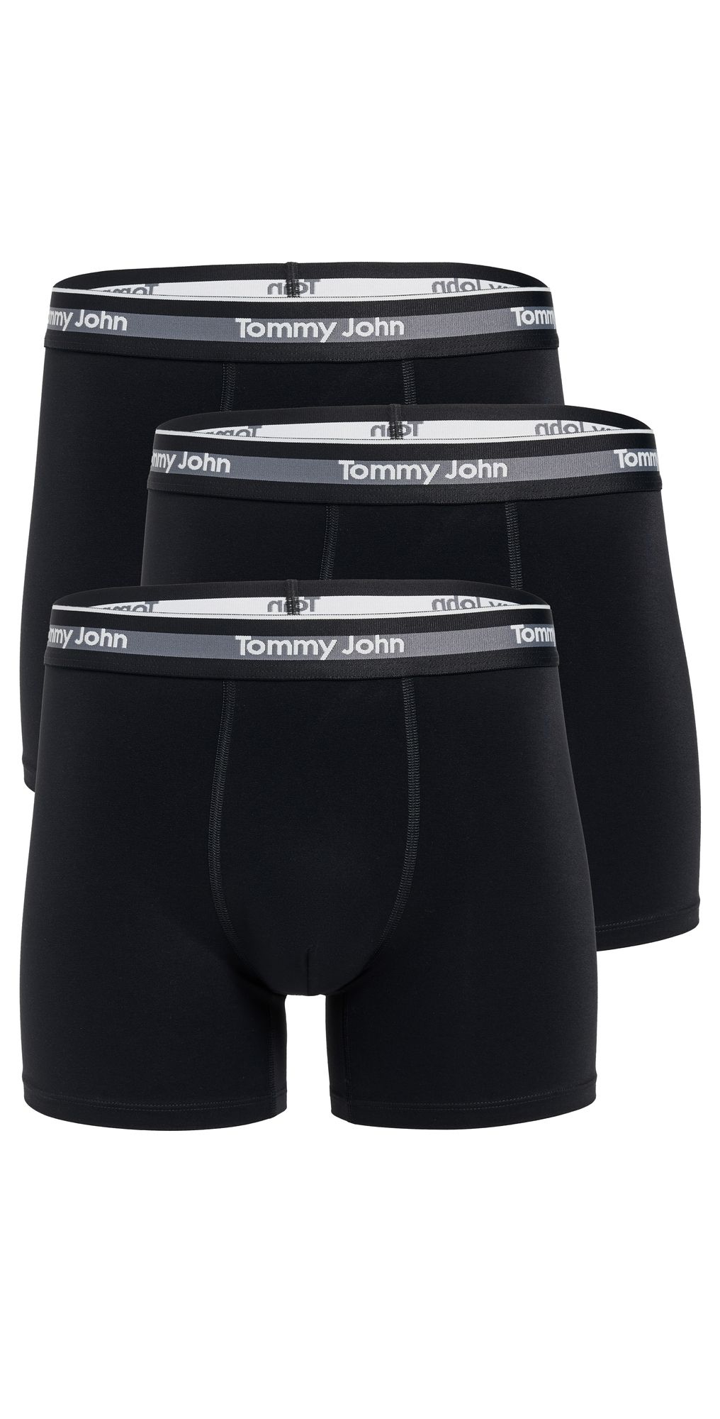 Tommy John Comfort Micro 4 Boxer Briefs 3 Pack Black XL