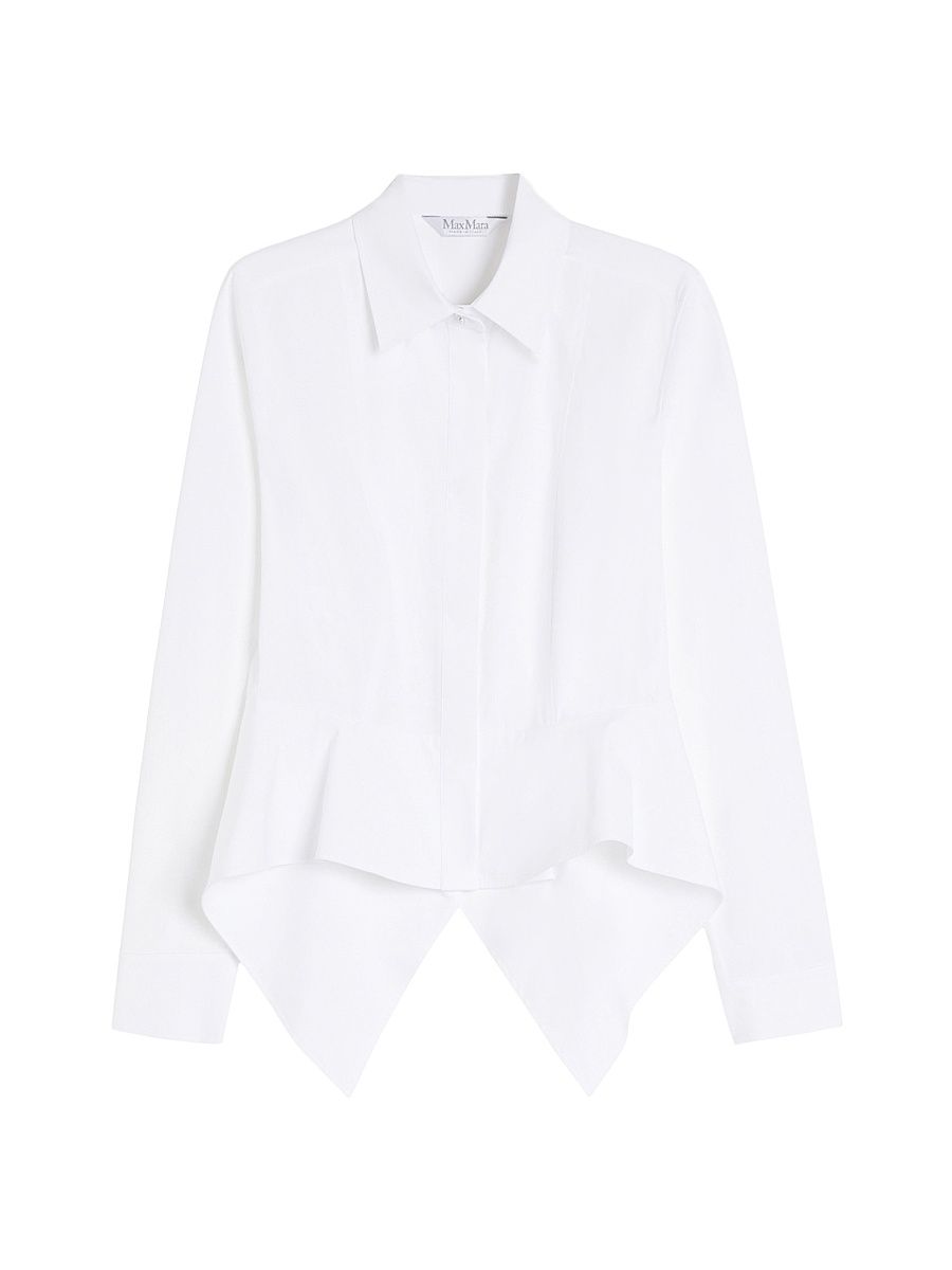 Women's Cotton Poplin Shirt - Optical White - Size 14