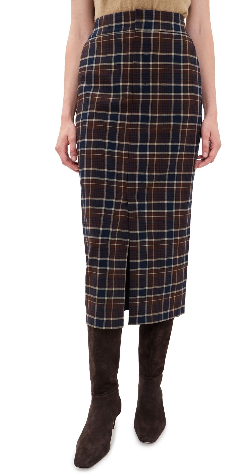 Favorite Daughter The Meyer Skirt Toffee Plaid 2