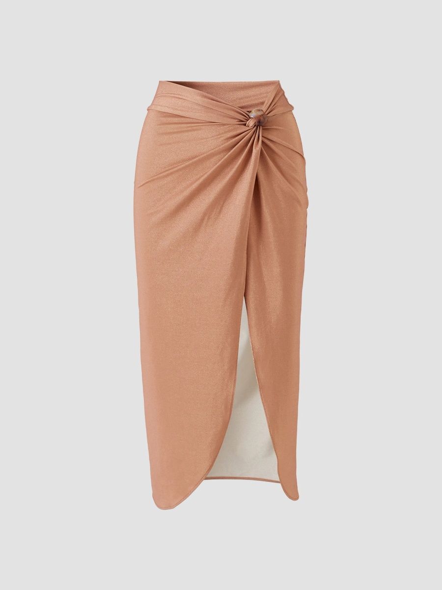 Melissa Odabash Women's Annabeth Tulip Sarong - Bronze - Size Large