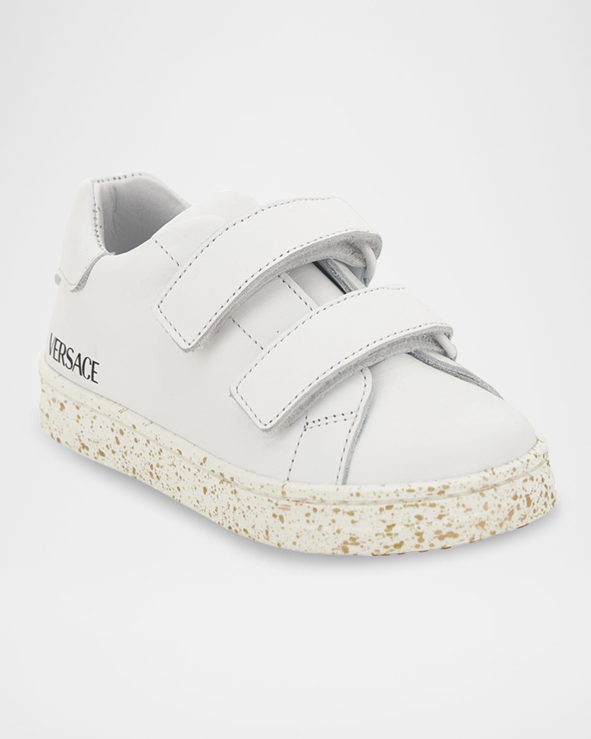 Kid & apos;s Low-Top Calf Leather Sneakers, Size Baby/Toddlers