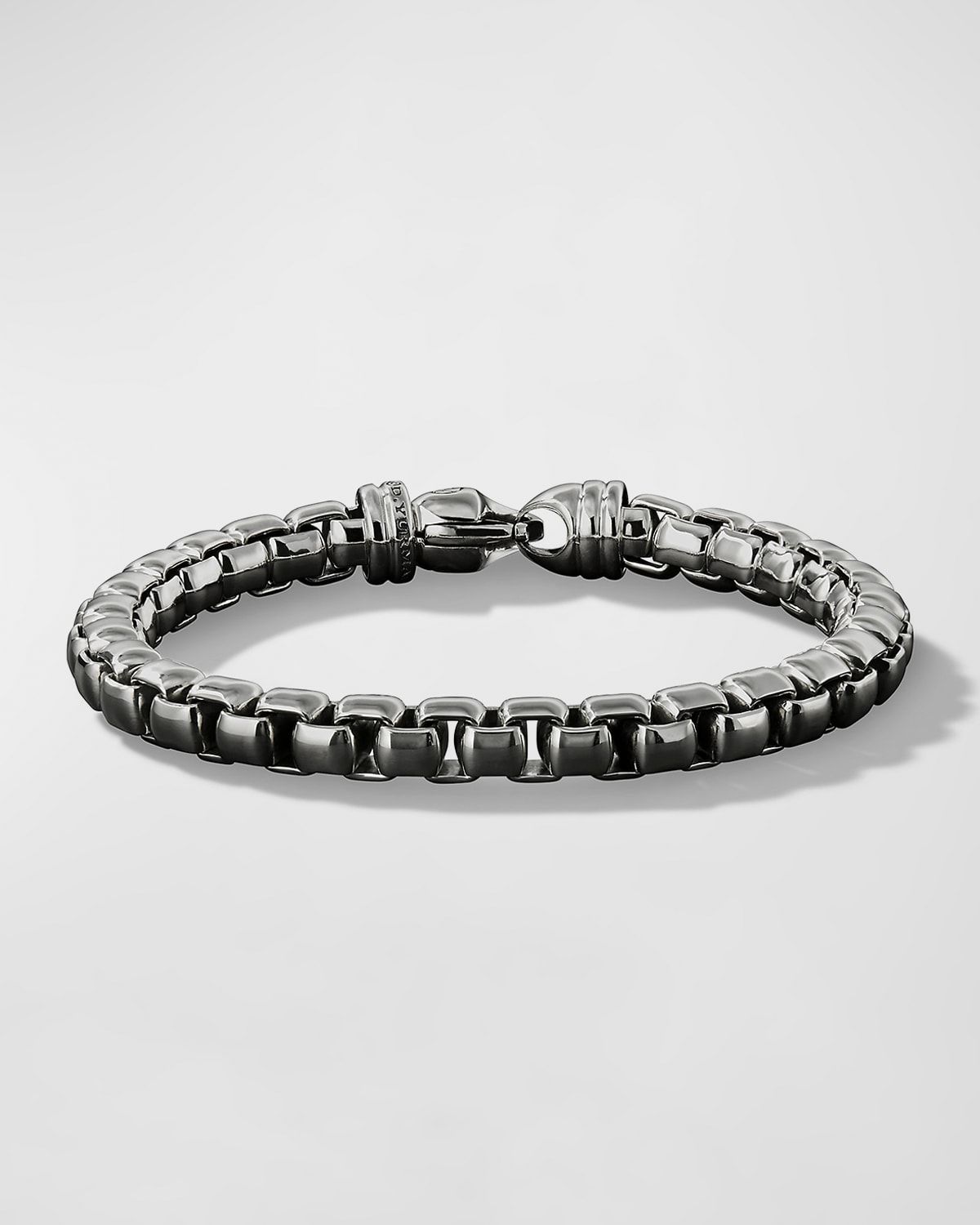 Men & apos;s Box Chain Bracelet in Silver, 5mm, Size 7.5"