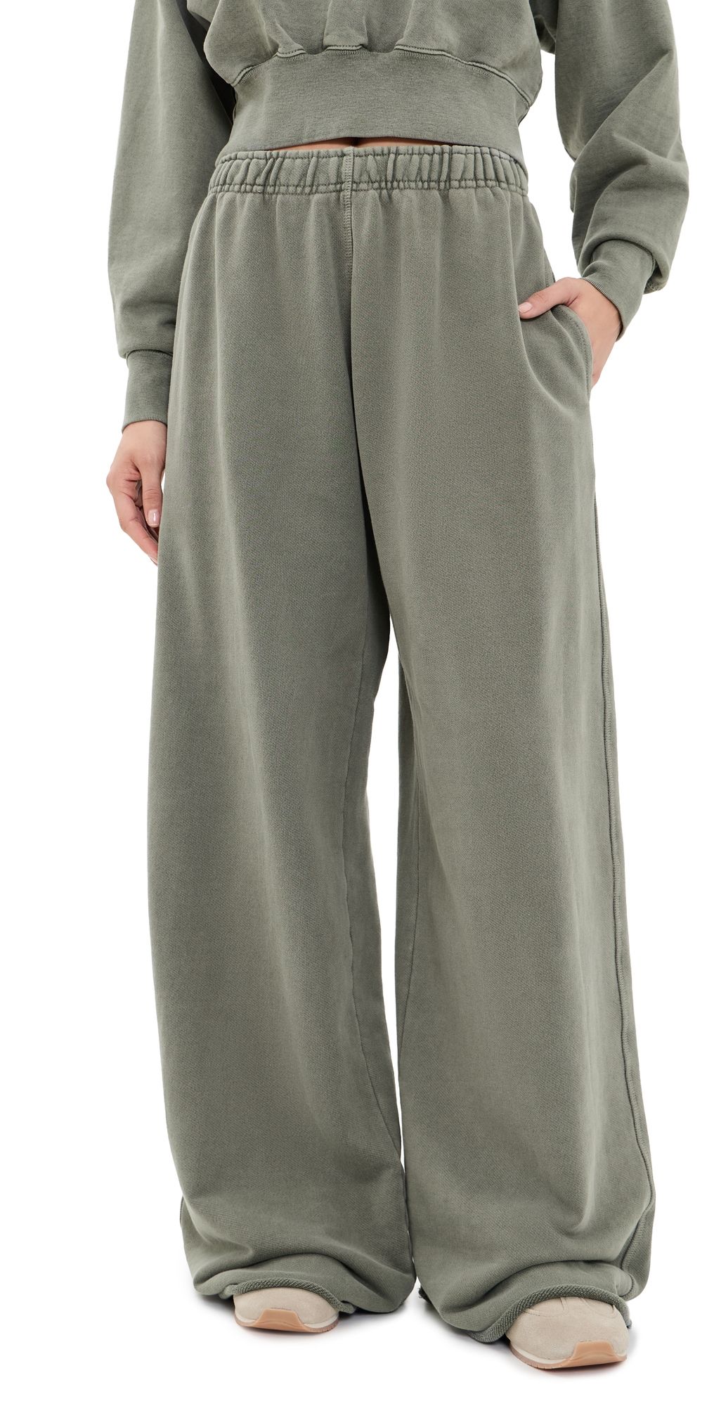 SLVRLAKE Wide Sweatpants Dirty Olive M