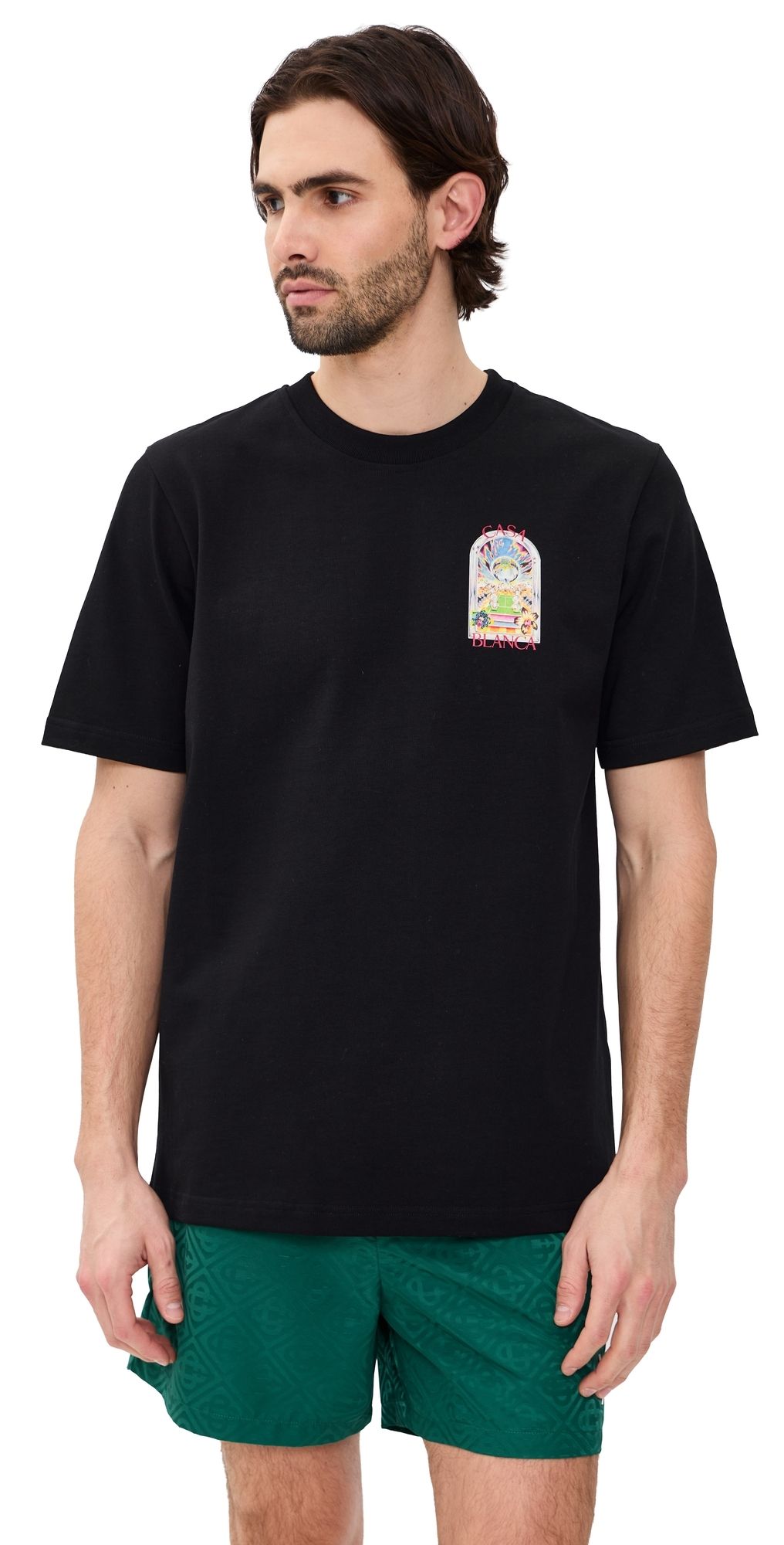 Casablanca Tennis Landscape Classic T-Shirt Black M