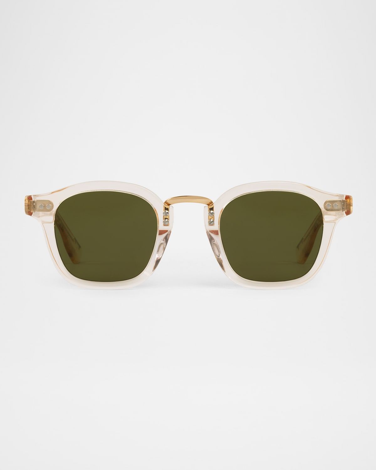 Campbell Acetate & Stainless Steel Round Sunglasses