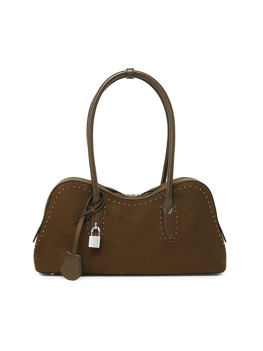 Women's Stella Ryder Suede Top Handle Bag - Moka
