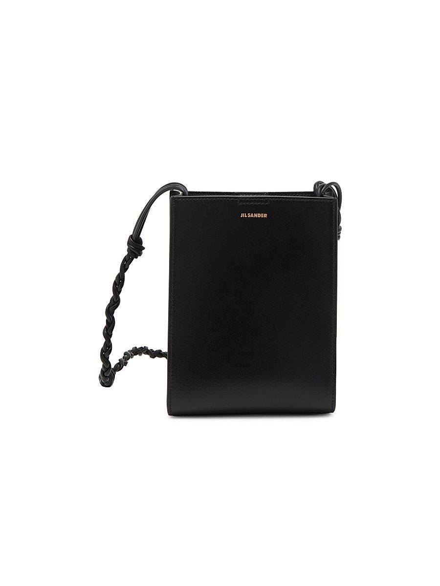 Women's Small Tangle Leather Crossbody Bag - Black