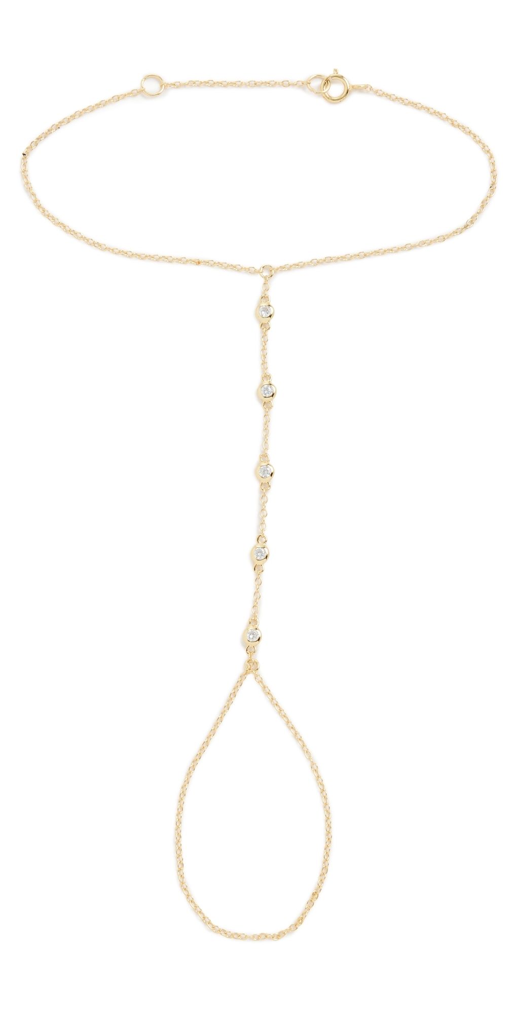 SHASHI Emily Hand Chain Gold One Size
