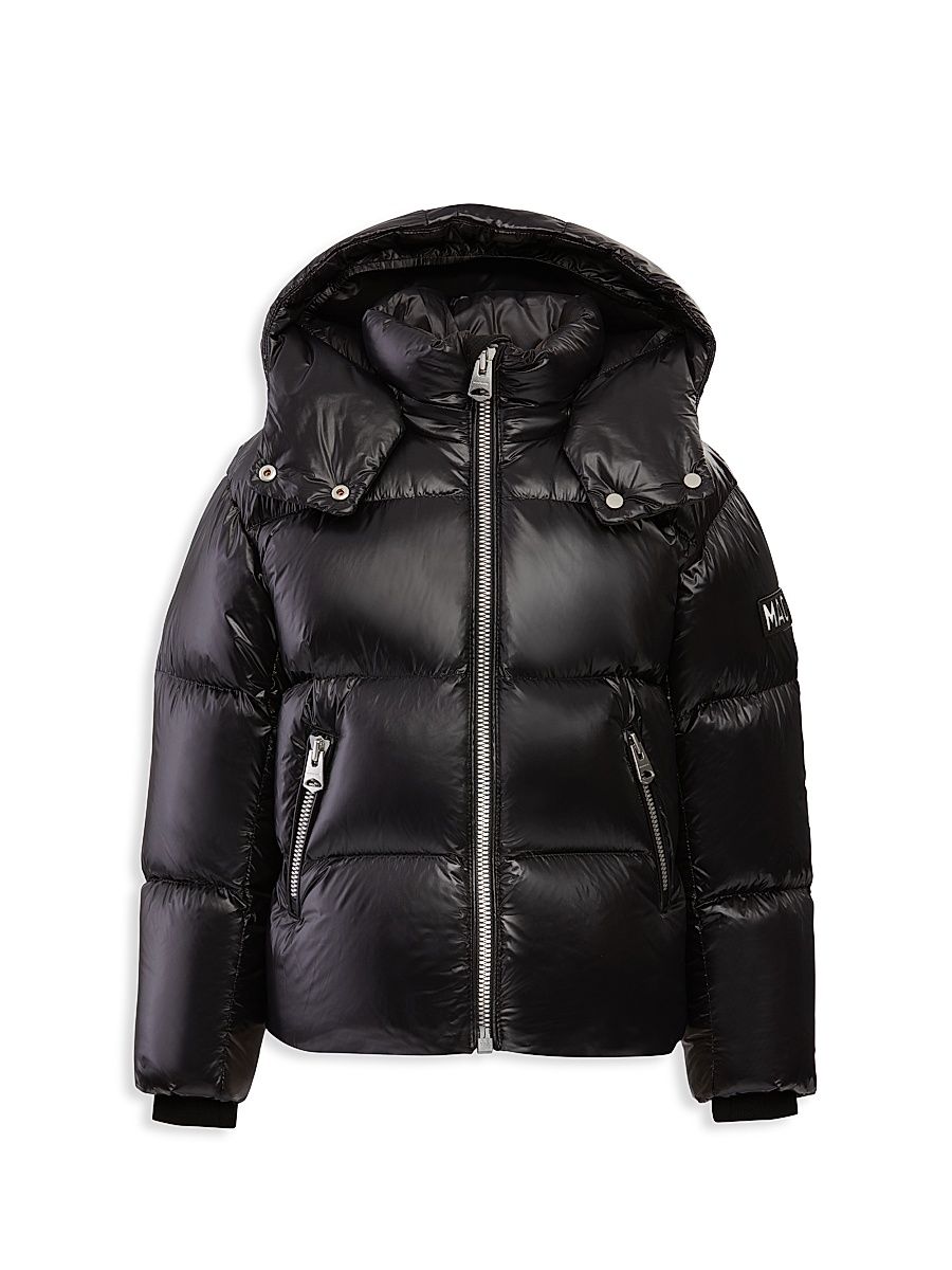 Kid's Jesse Down Puffer Jacket - Black - Size 6