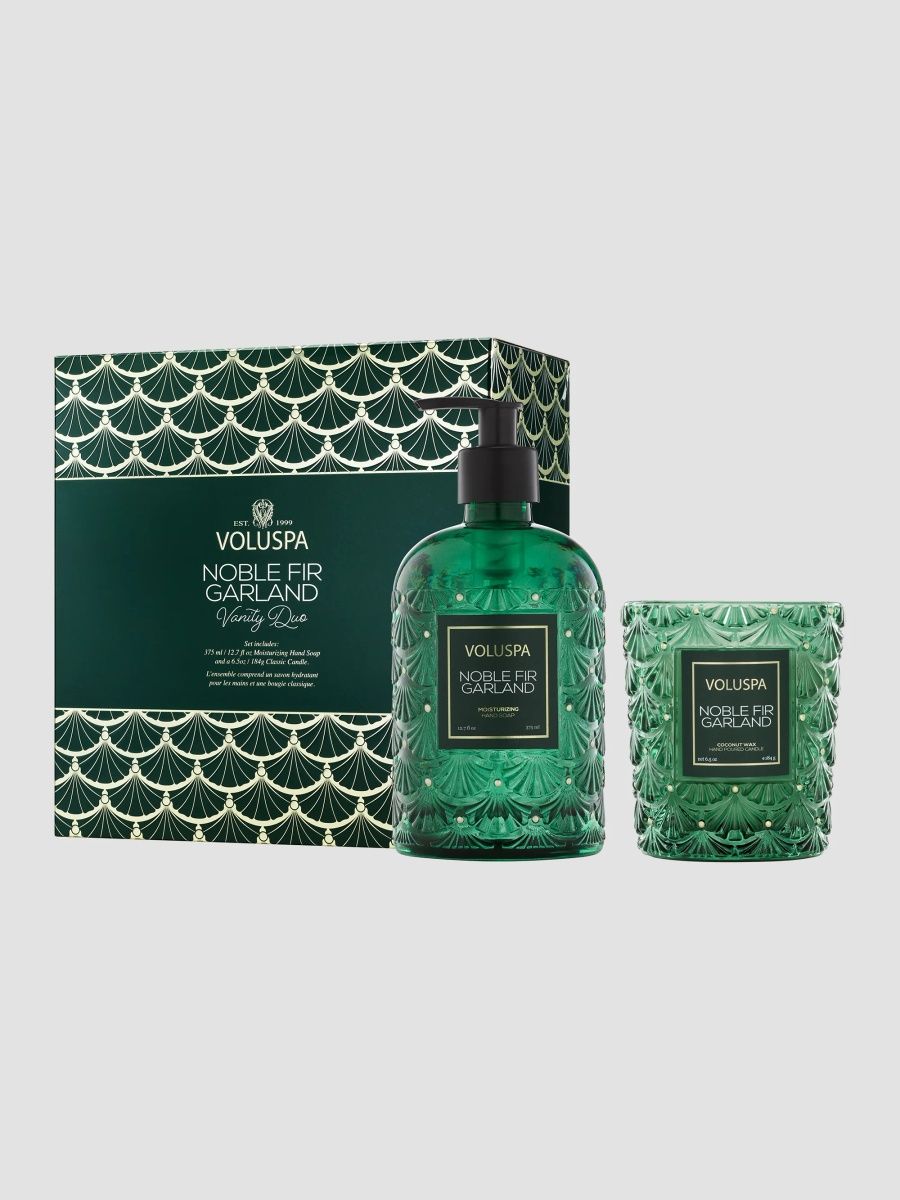 Voluspa Noble Fir Garland Vanity Duo