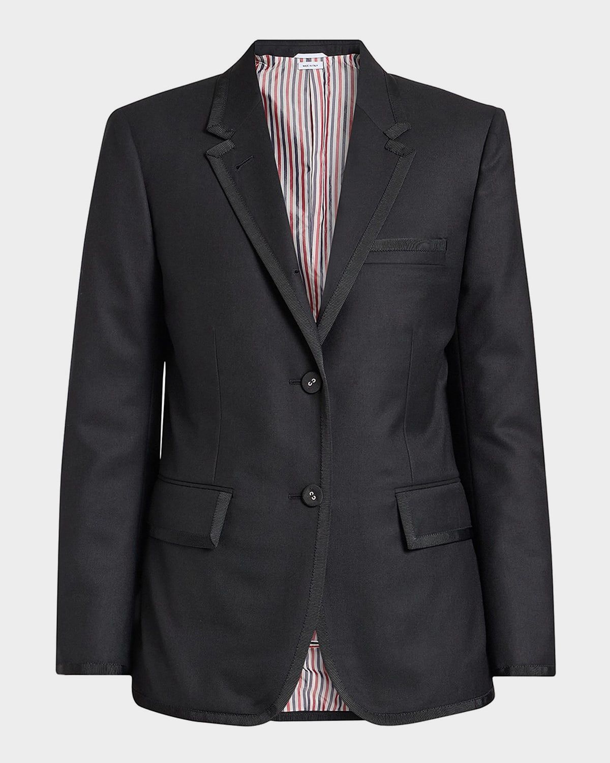 Classic Single-Breasted Blazer Jacket