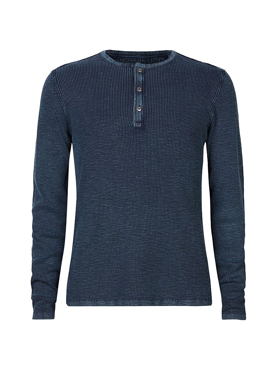 Men's Memphis Henley Shirt - Navy - Size XL