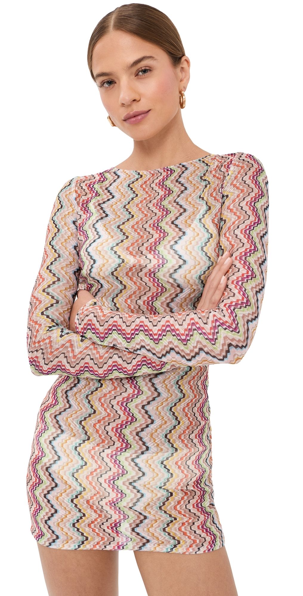 Missoni Long Sleeve T-Shirt Dress SMSOK Multi 46
