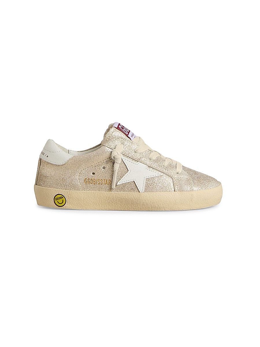 Baby Girl's, Lttle Girl's & Girl's Star Laminated Suede Sneakers - Sand White - Size 13 (Child)