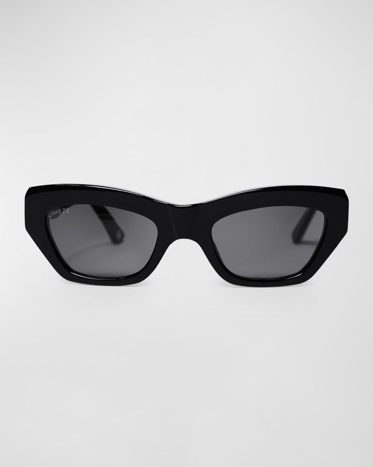Concept 3 Black Acetate Cat-Eye Sunglasses