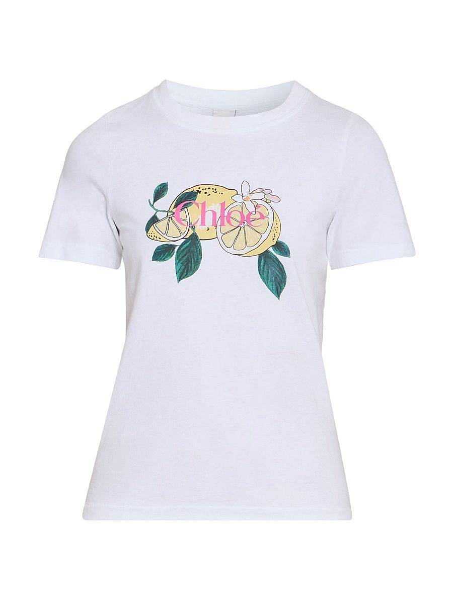 Women's À La Plage Lemon Logo Cotton T-Shirt - Iconic Milk - Size XS